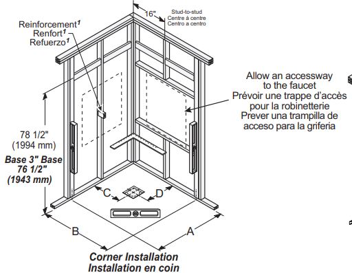installation douche plombier