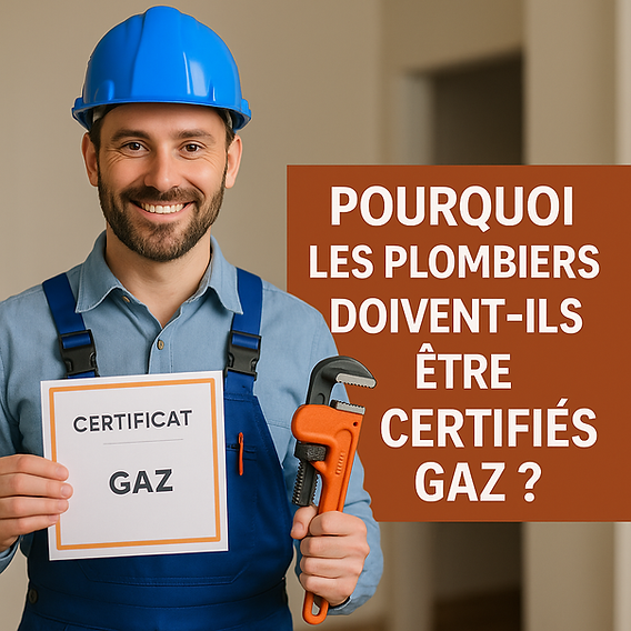 plombier certifié en gaz